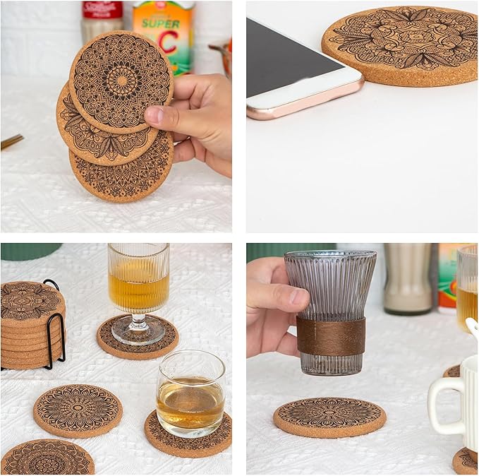 Dessous de Verres en Bambou/Bois