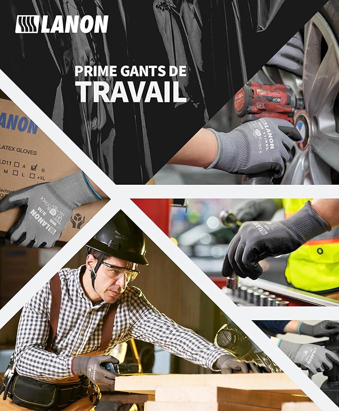 Gants de Travail Antidérapants