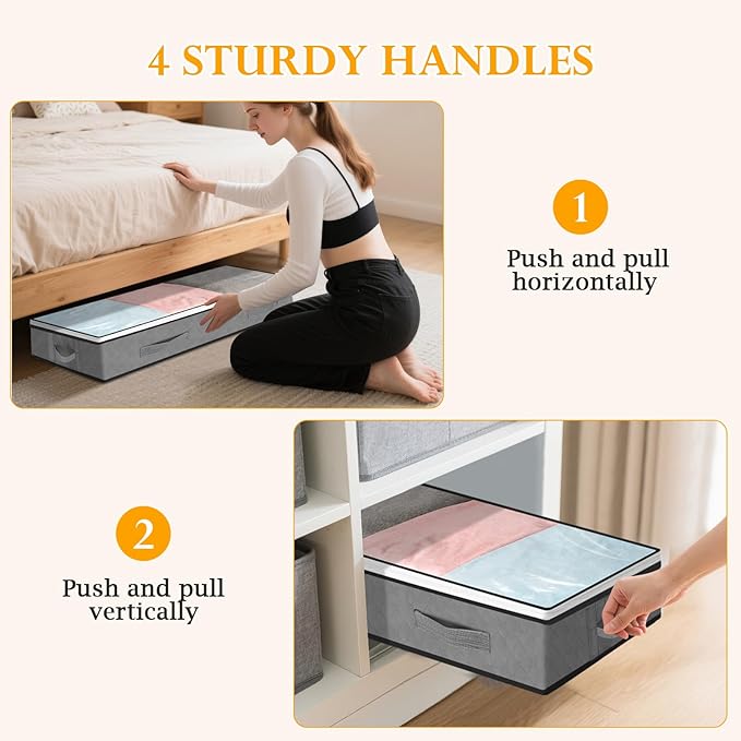 Dessous de Lit Boîtes de Rangement